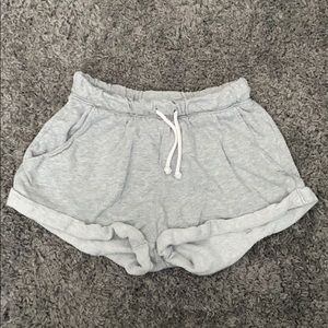Gray sweat shorts
